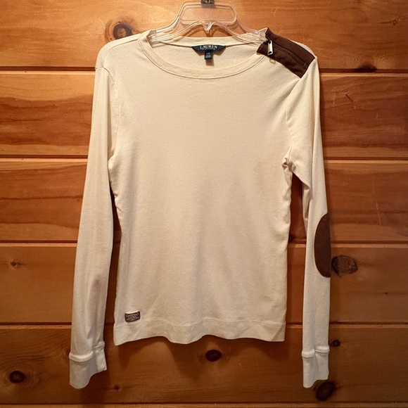 Lauren Ralph Lauren Blouse with Elbow Patches size L - Picture 1 of 9